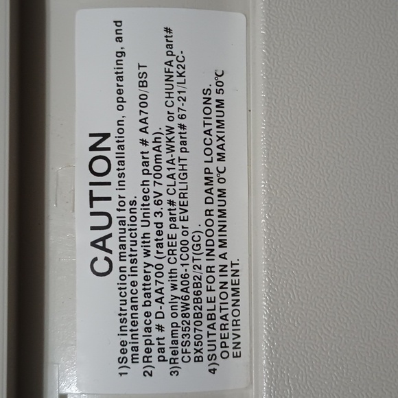 Emergency Lighting LEDR-2 Adjustable Angled Lights 120V/277V LED Thermoplastic - Picture 6 of 7